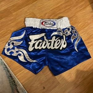 FAIRTEX Blue Tribal Muay Thai Kickboxing Shorts - BS0624 size L